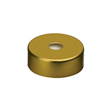 20mm Magnetic Crimp Seal (gold/5mm Hole) with Septa PTFE/Silicone, pk.1000